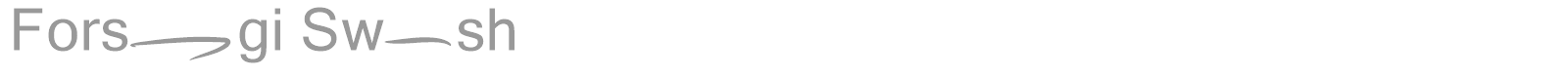 Forsegi font preview